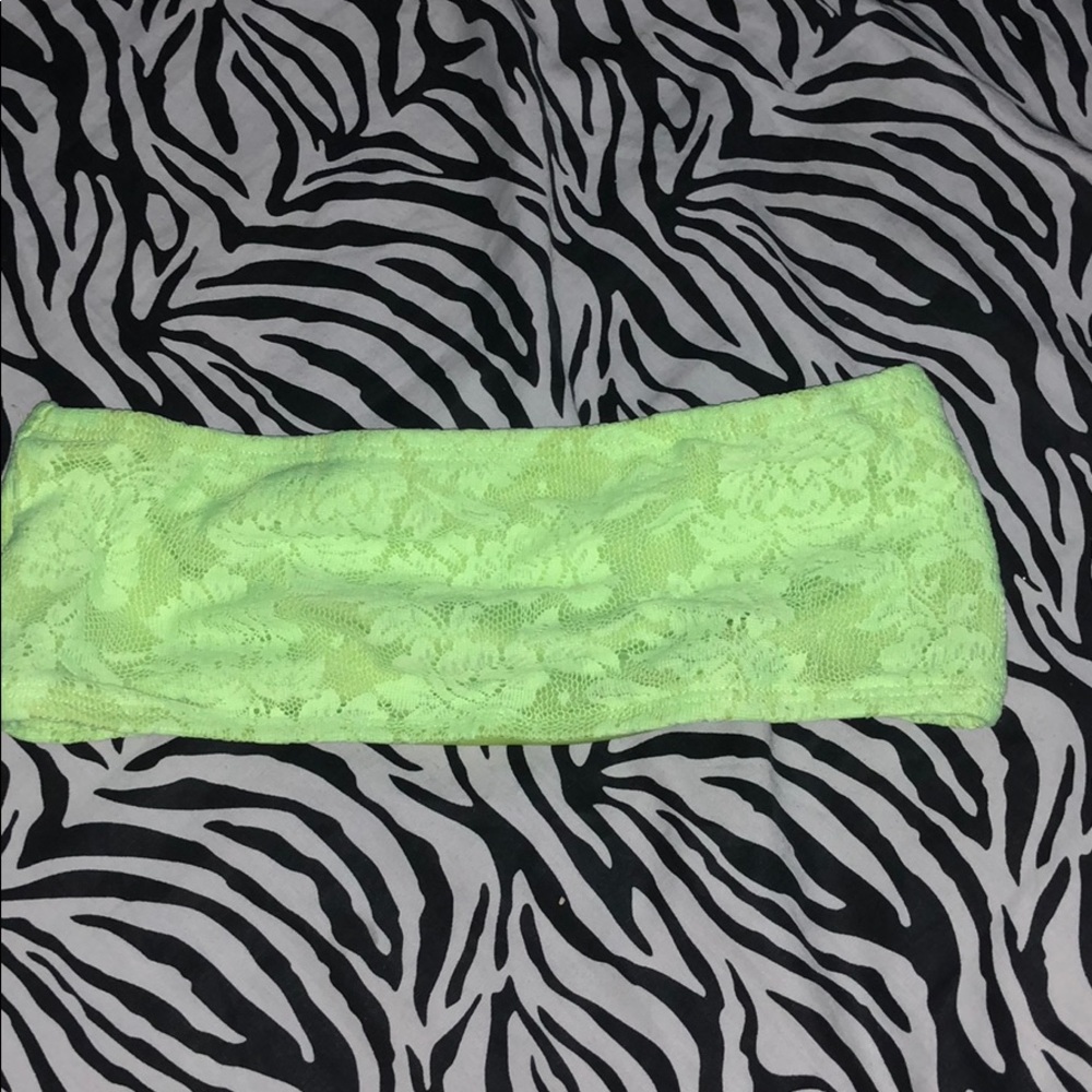 Neon green bandeau